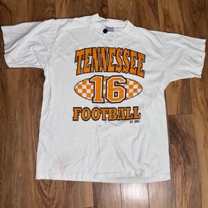 Vintage‎ All Sport Tennessee Football 16 T Shirt White XL Peyton Manning 90s USA